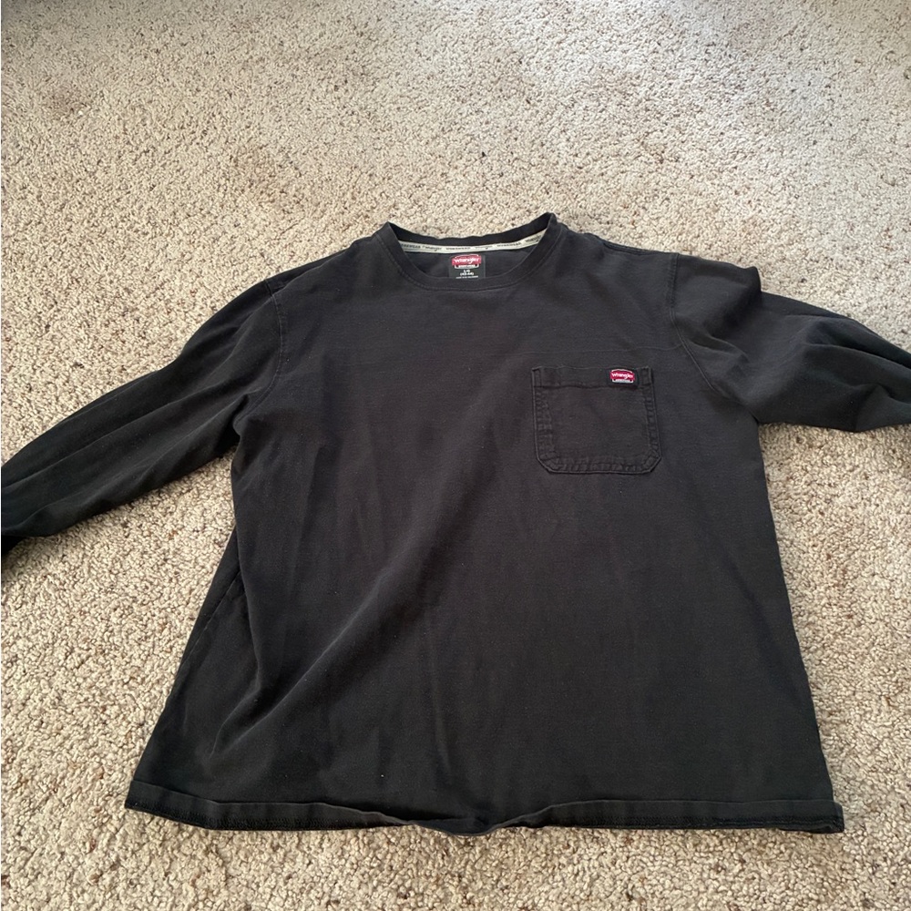 Wrangler Men's Black Long Sleeve Tee